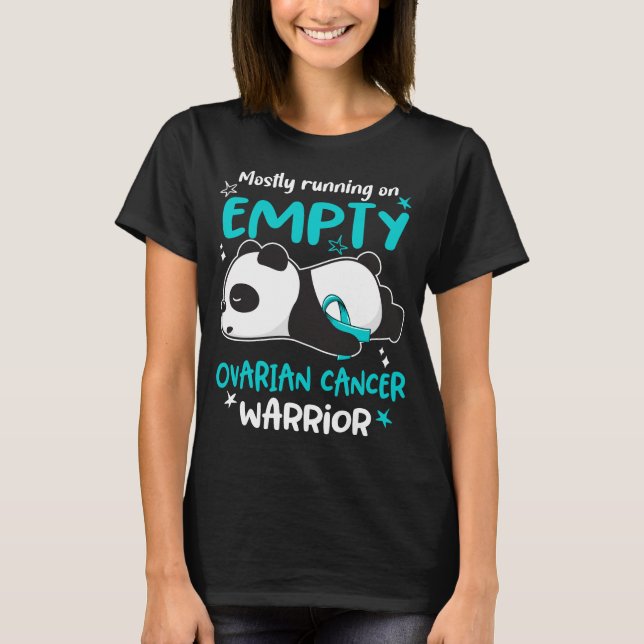 Ovarian Cancer Awareness Ribbon Support Gifts T Shirt (Framsida)