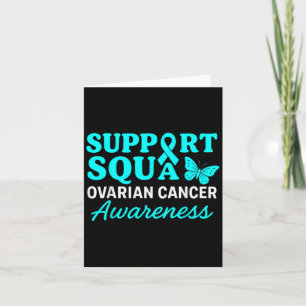 Ovarian Cancer Awareness Teal Ribbon Butterfly Sup Kort