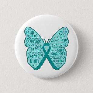 Ovarian Cancer Butterfly Collage of Ord Knapp