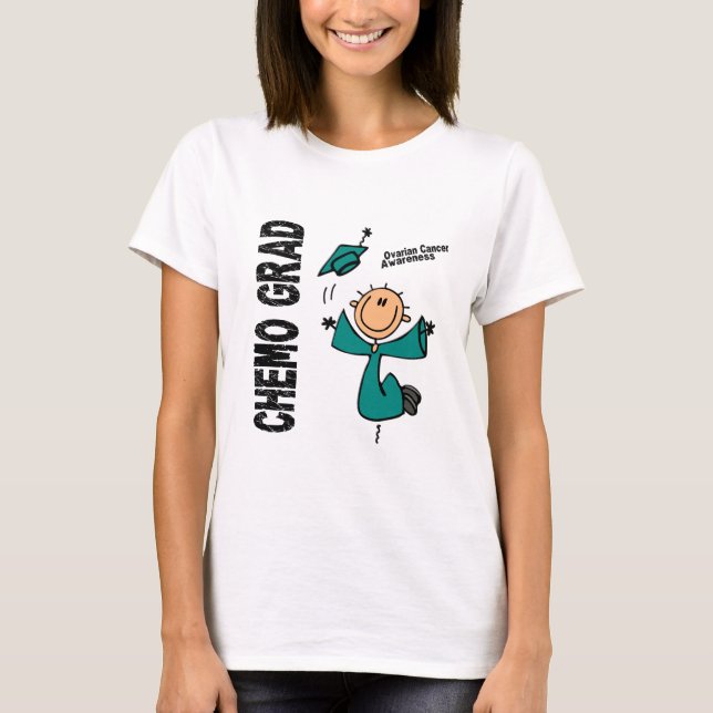 Ovarian cancer CHEMO AKADEMIKER 1 Tee Shirt (Framsida)