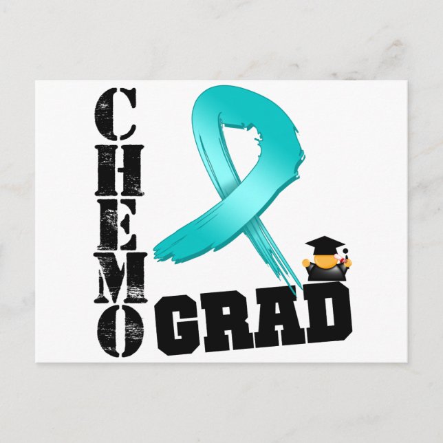 Ovarian Cancer Chemo Grad Vykort (Framsida)