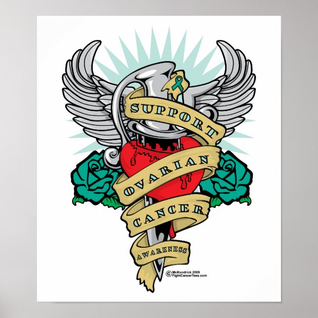 Ovarian Cancer Dagger Poster (Framsidan)