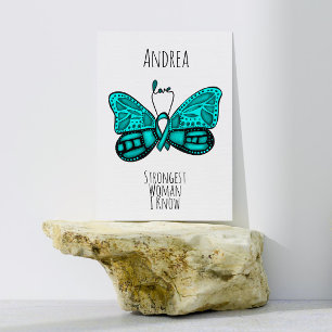 Ovarian Cancer Fighter Support Anpassade Card Kort
