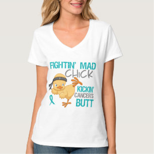 Ovarian cancer för Fightin chick T Shirt