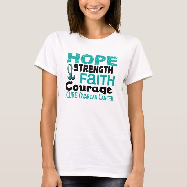 Ovarian cancer för HOPP T-shirt (Framsida)