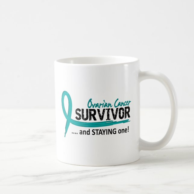 Ovarian cancer för överlevande 8 kaffemugg (Höger)