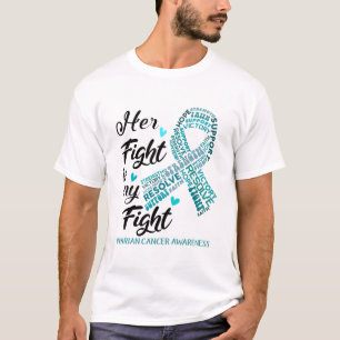Ovarian Cancer Hennes kamp är vår kamp T Shirt