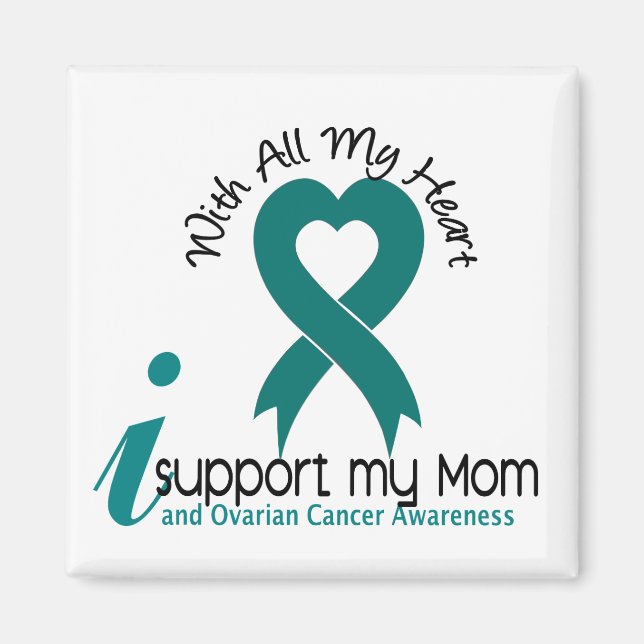 Ovarian Cancer I stöder min Mamma Magnet (Framsidan)