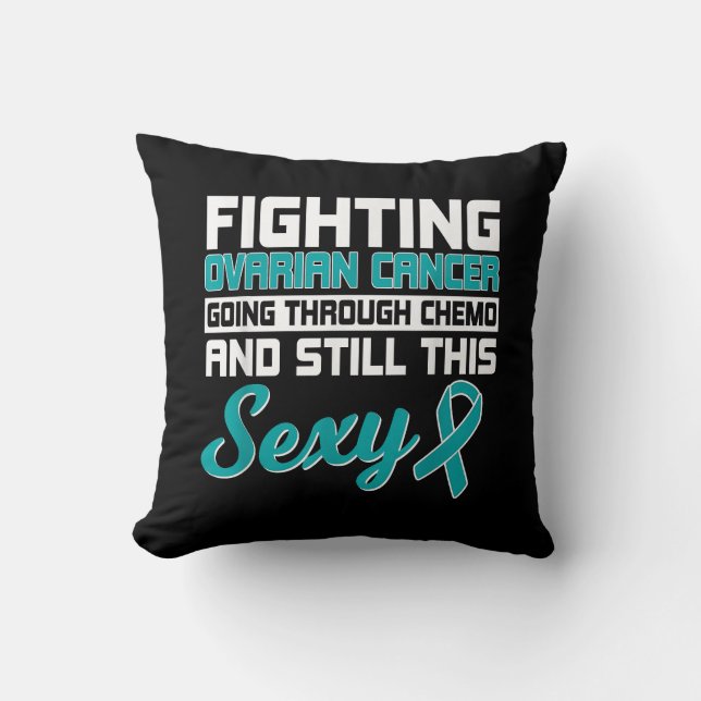 Ovarian Cancer inspirerande kvinnor Mors dag 59 Kudde (Framsida)