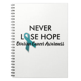 Ovarian Cancer Journal Anteckningsbok Med Spiral