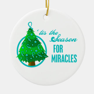 Ovarian Cancer jul Miracles Julgransprydnad Keramik