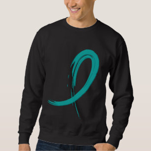 Ovarian cancer krickaband A4 Lång Ärmad Tröja