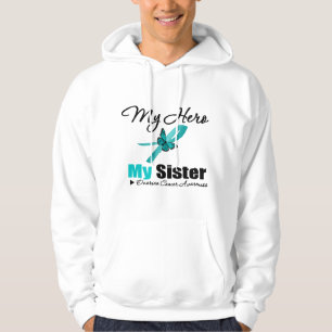 Ovarian Cancer Mitt Hero min syster Tröja Med Luva