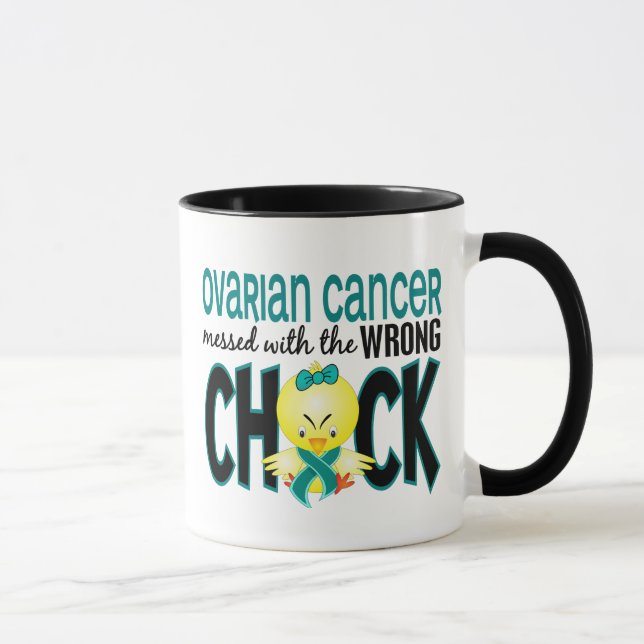 Ovarian cancer röra med den fla chicken mugg (Höger)