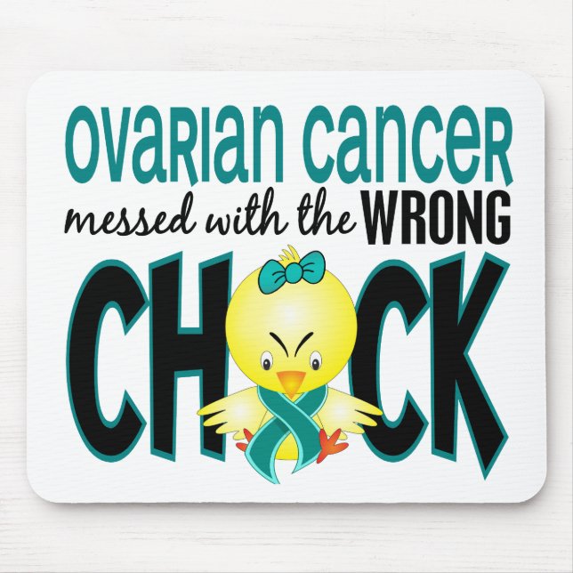 Ovarian cancer röra med den fla chicken musmatta (Framsidan)