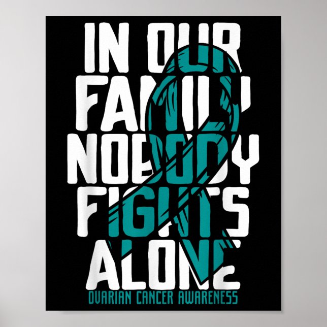 Ovarian Cancer stöder familjen Ovarian Cancer Poster (Framsidan)