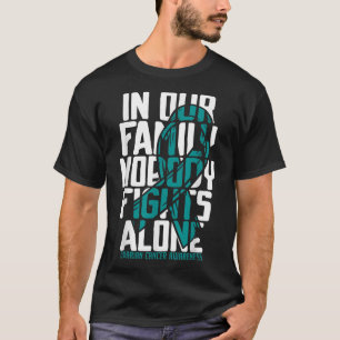 Ovarian Cancer stöder familjen Ovarian Cancer T Shirt