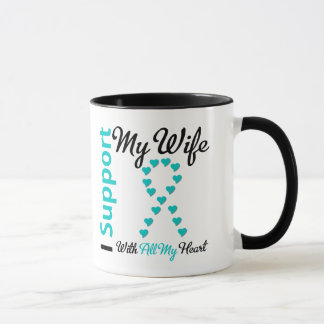Ovarian cancer stöttar jag min fru med all min mugg