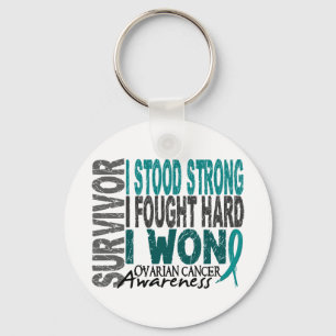 Ovarian Cancer Survivor 4 Nyckelring