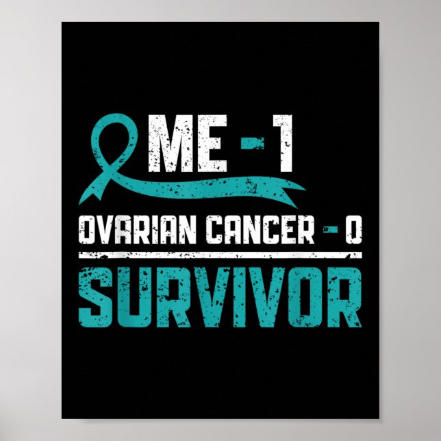 Ovarian Cancer Survivor Ovarian Cancer Warrior Poster (Framsidan)
