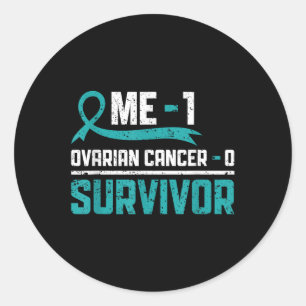 Ovarian Cancer Survivor Ovarian Cancer Warrior Runt Klistermärke