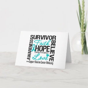 Ovarian Cancer Survivors Motto Kort