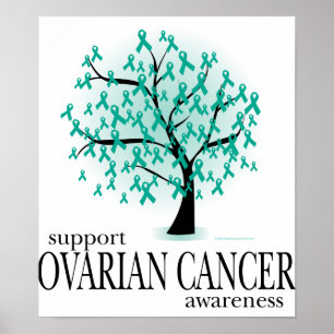 Ovarian Cancer Träd Poster