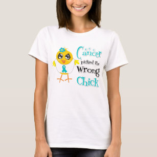 Ovarian cancer valde den fla chicken t shirt