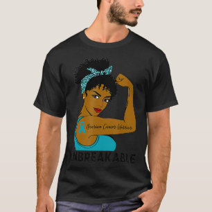 Ovarian Cancer Warrior Black Women Obrytable Awa T Shirt