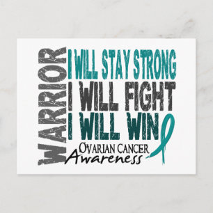 Ovarian Cancer Warrior Vykort