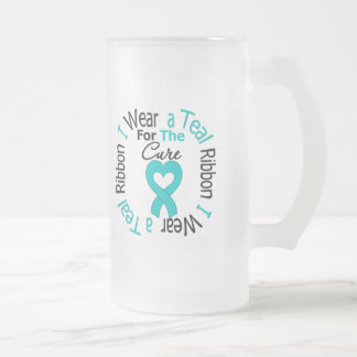 Ovarian cancerband för boten frostat ölglas