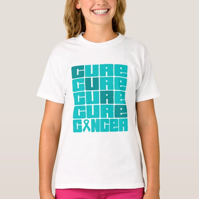 Ovarian cancerCollage för BOT T-shirt (Framsida)