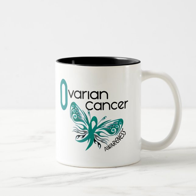 Ovarian cancerFJÄRIL 3,1 Två-Tonad Mugg (Höger)