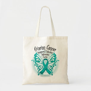 Ovarian cancerfjäril 3 tygkasse