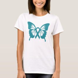 Ovarian cancerfjärilst-skjorta tee