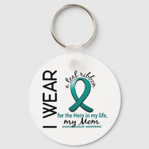Ovarian cancerhjälte i min livmamma 4 nyckelring