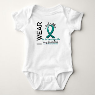Ovarian cancerhjälte i min livmormor 4 tee shirt