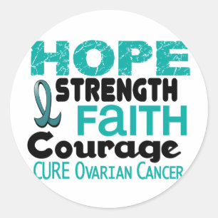 Ovarian cancerHOPP 3 Runt Klistermärke