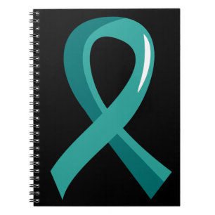 Ovarian cancerkrickaband 3 anteckningsbok med spiral