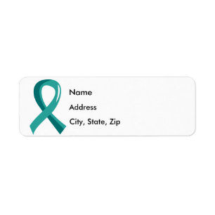 Ovarian cancerkrickaband 3 returadress etikett