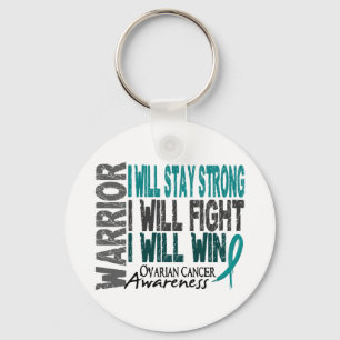 Ovarian cancerkrigare nyckelring