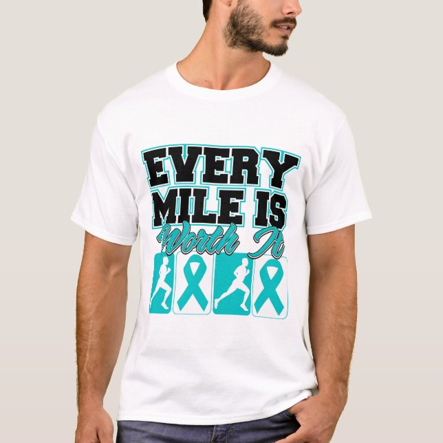 Ovarian cancermanar är varje Mile värd det Tröja (Framsida)