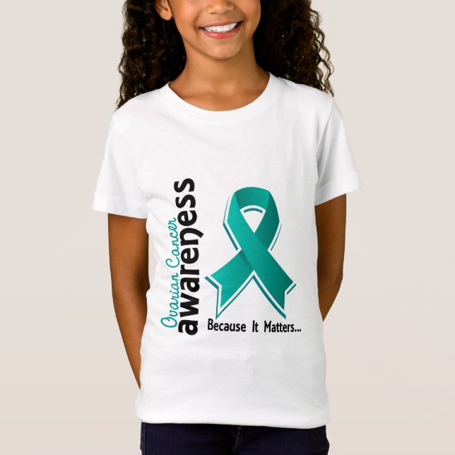 Ovarian cancermedvetenhet 5 tee (Framsida)