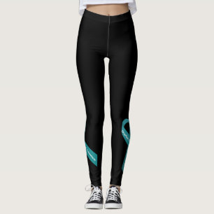 Ovarian cancermedvetenhet leggings