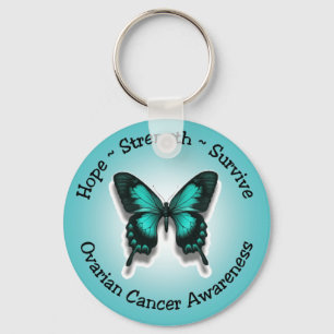 Ovarian cancermedvetenhetkeychain nyckelring