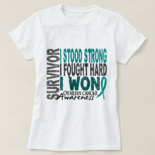 Ovarian canceröverlevande 4 tee shirt