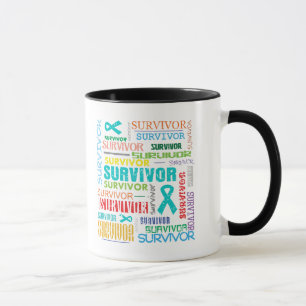 Ovarian canceröverlevande Collage.png Mugg