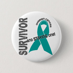 Ovarian canceröverlevande knapp
