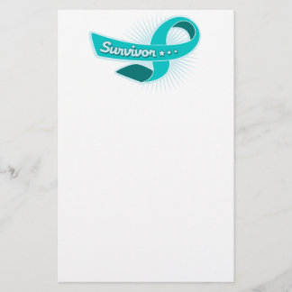 Ovarian canceröverlevandeband brevpapper