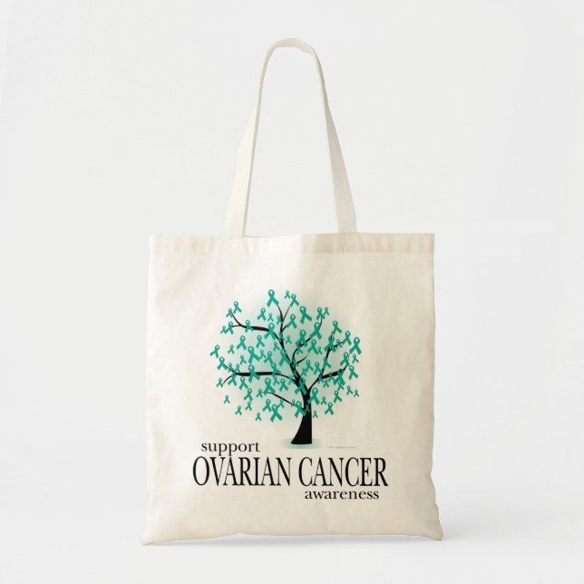 Ovarian cancerträd tygkasse (Framsidan)